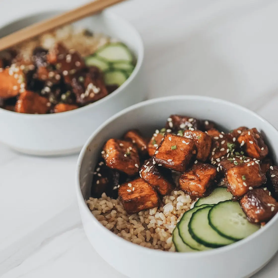 Teriyaki Tofu Rice Bowl