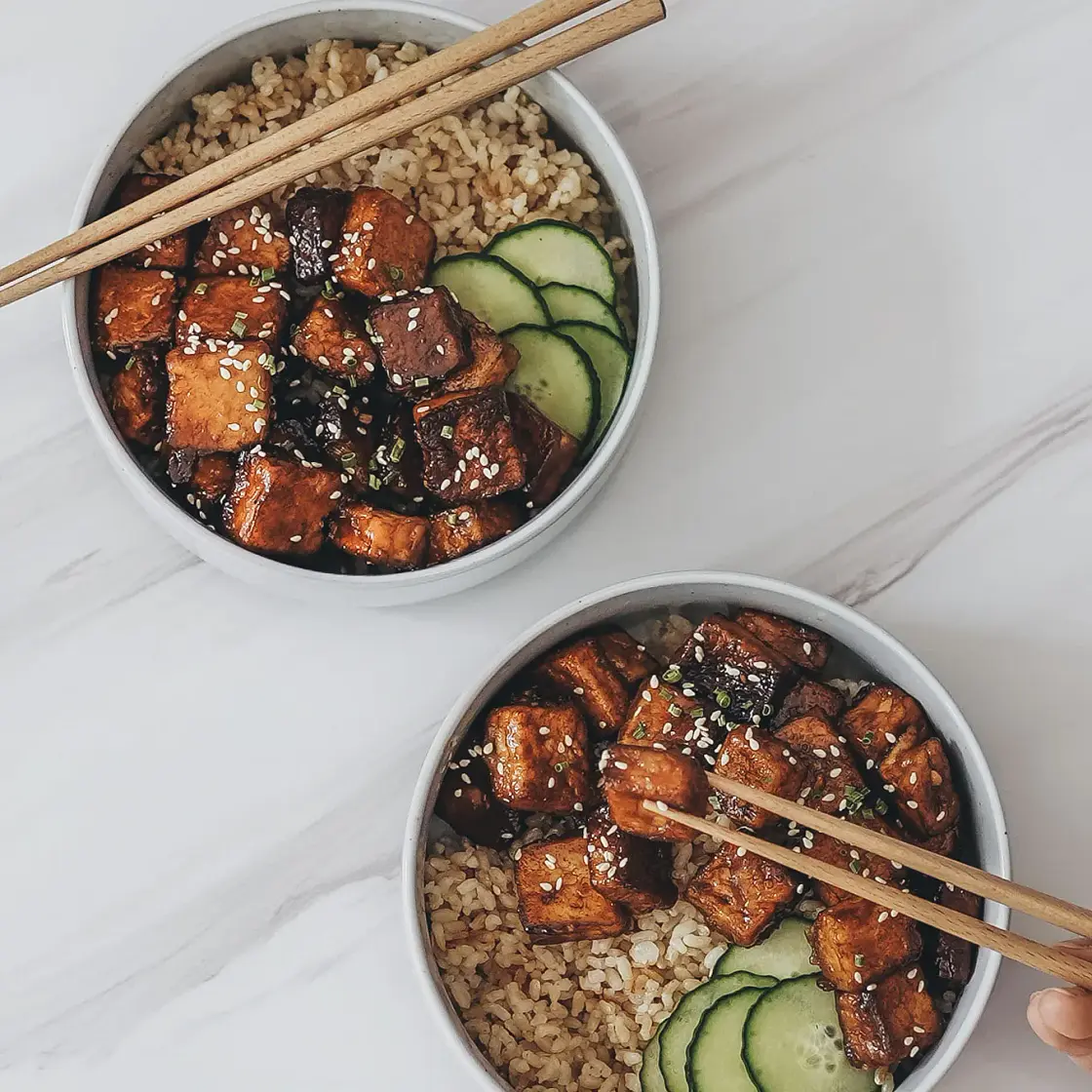 Teriyaki Tofu Rice Bowl