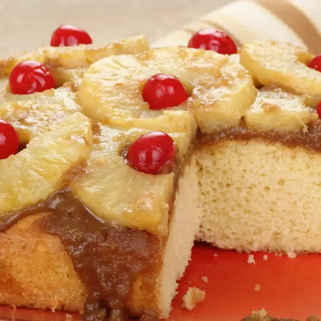 Gâteau à l'ananas (sans lait, sans blé, sans soja, sans gluten)