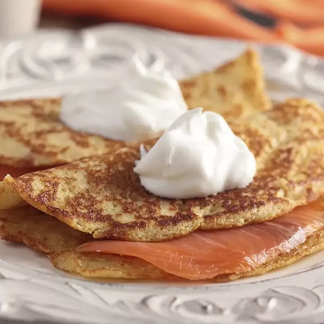 Blinis au saumon fumé sauvage d'Ecosse