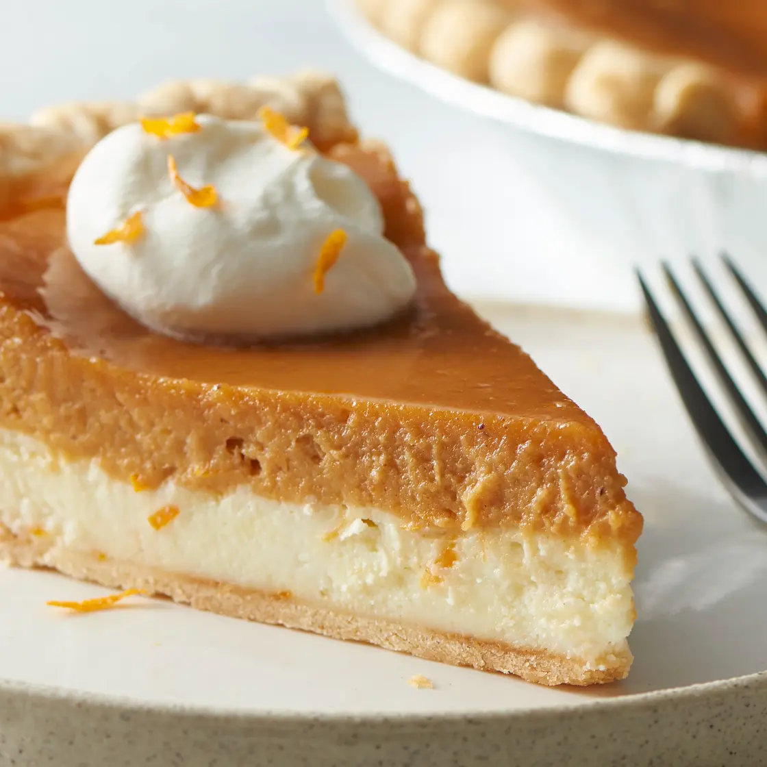 Layered Cream Cheese-Sweet Potato Pie