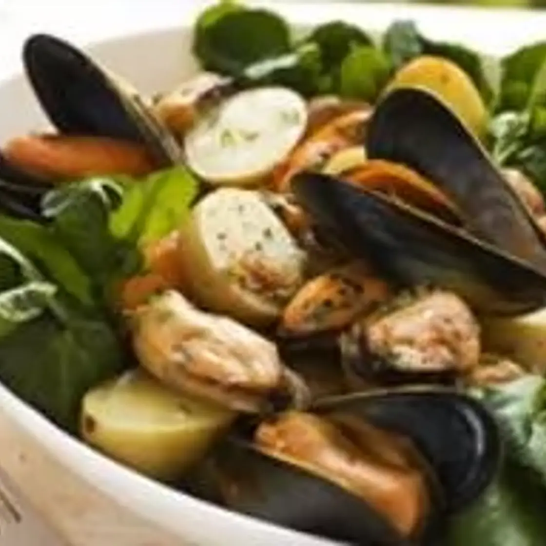 Salade d'épinards aux fruits de mer