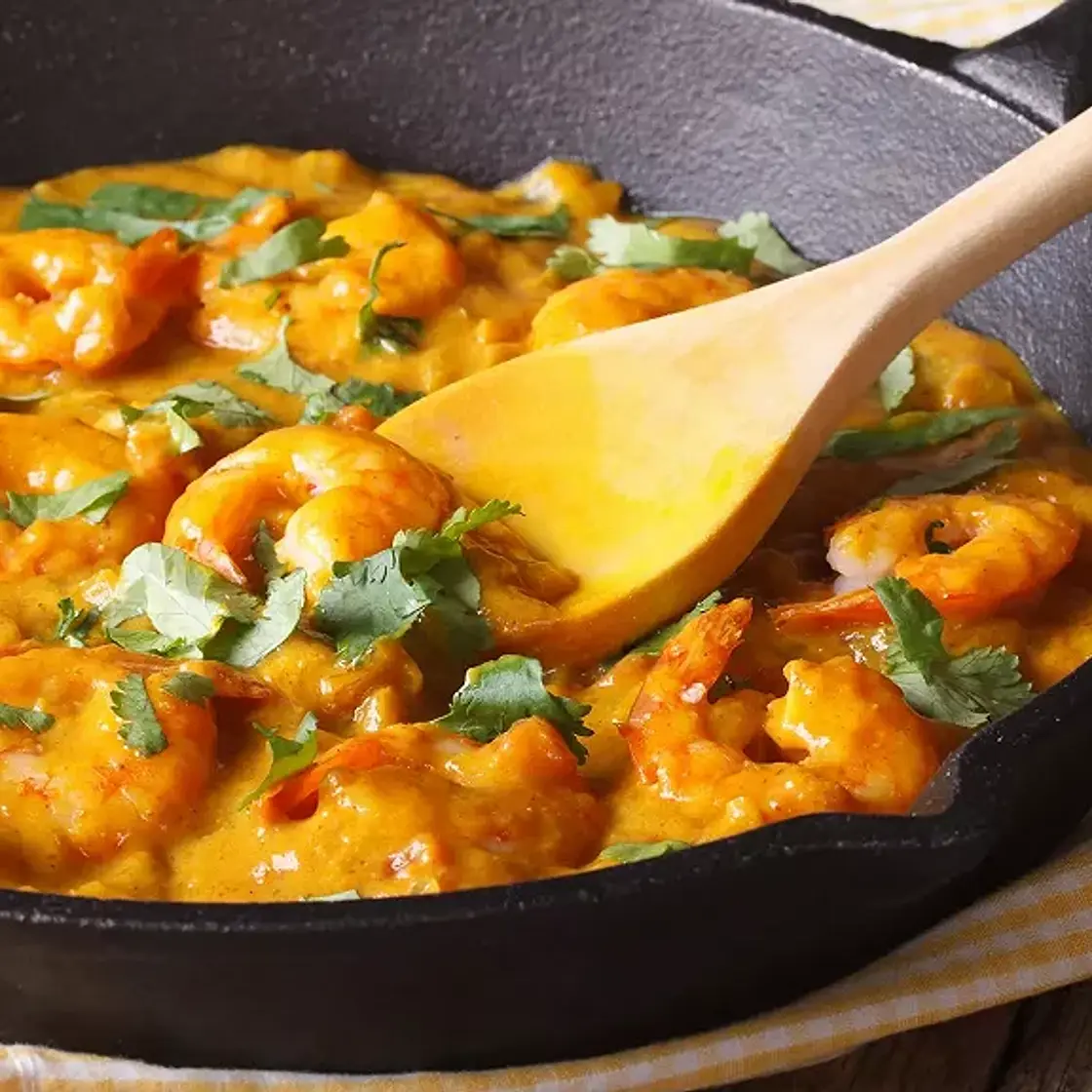 Fruits de mer au curry