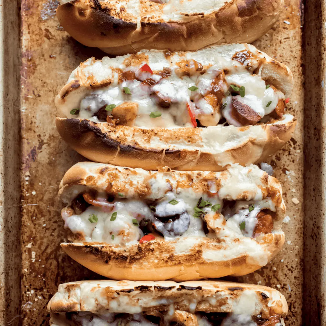 Chicken and Sausage Hoagies