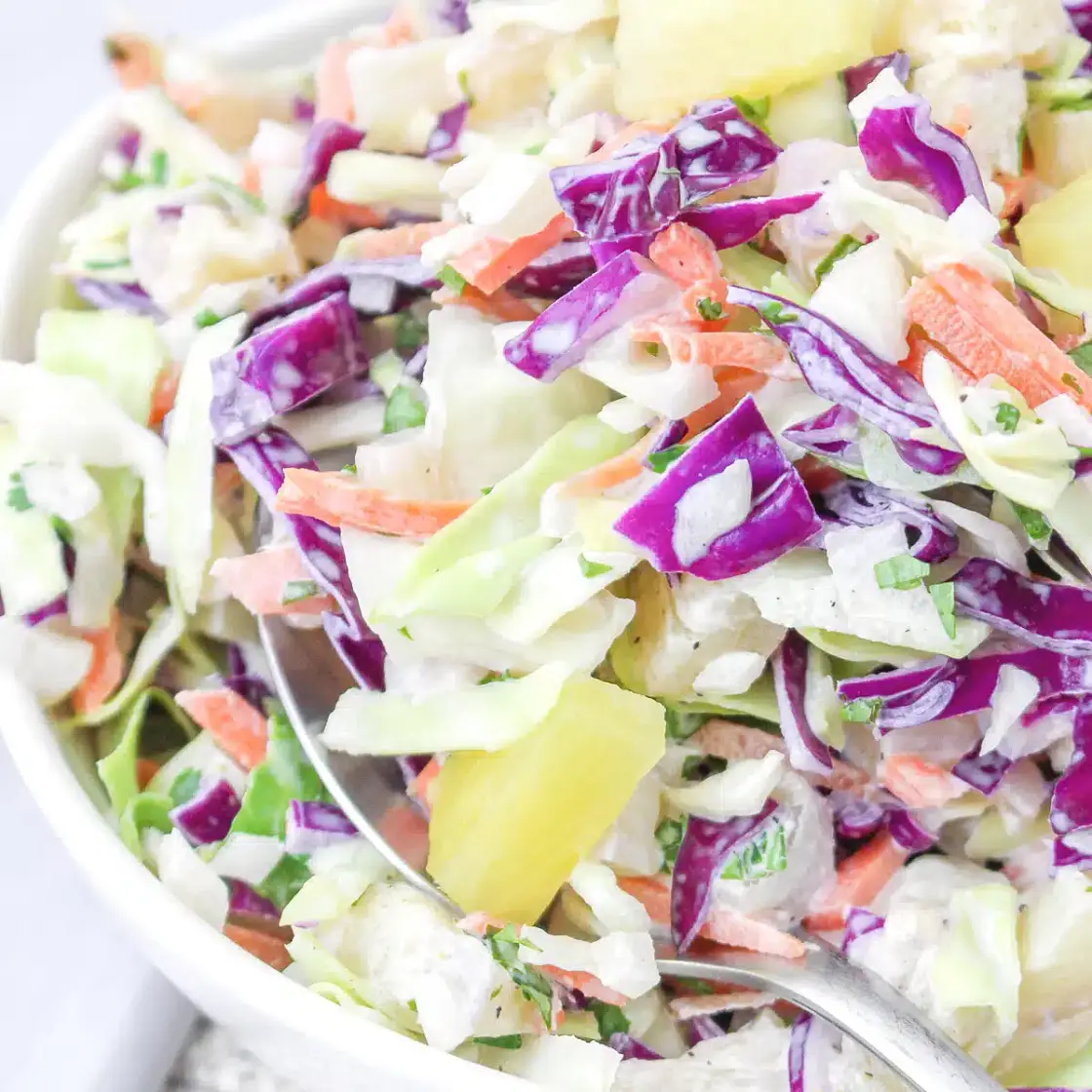 Hawaiian Coleslaw with Pineapple Recipe