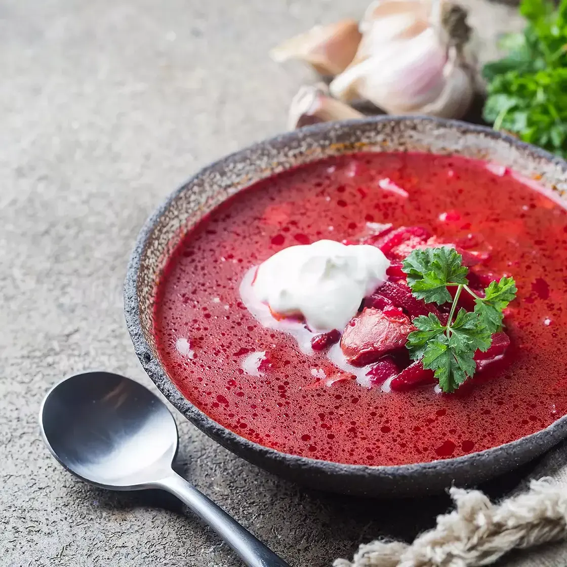 Soupe de betterave au blender chauffant