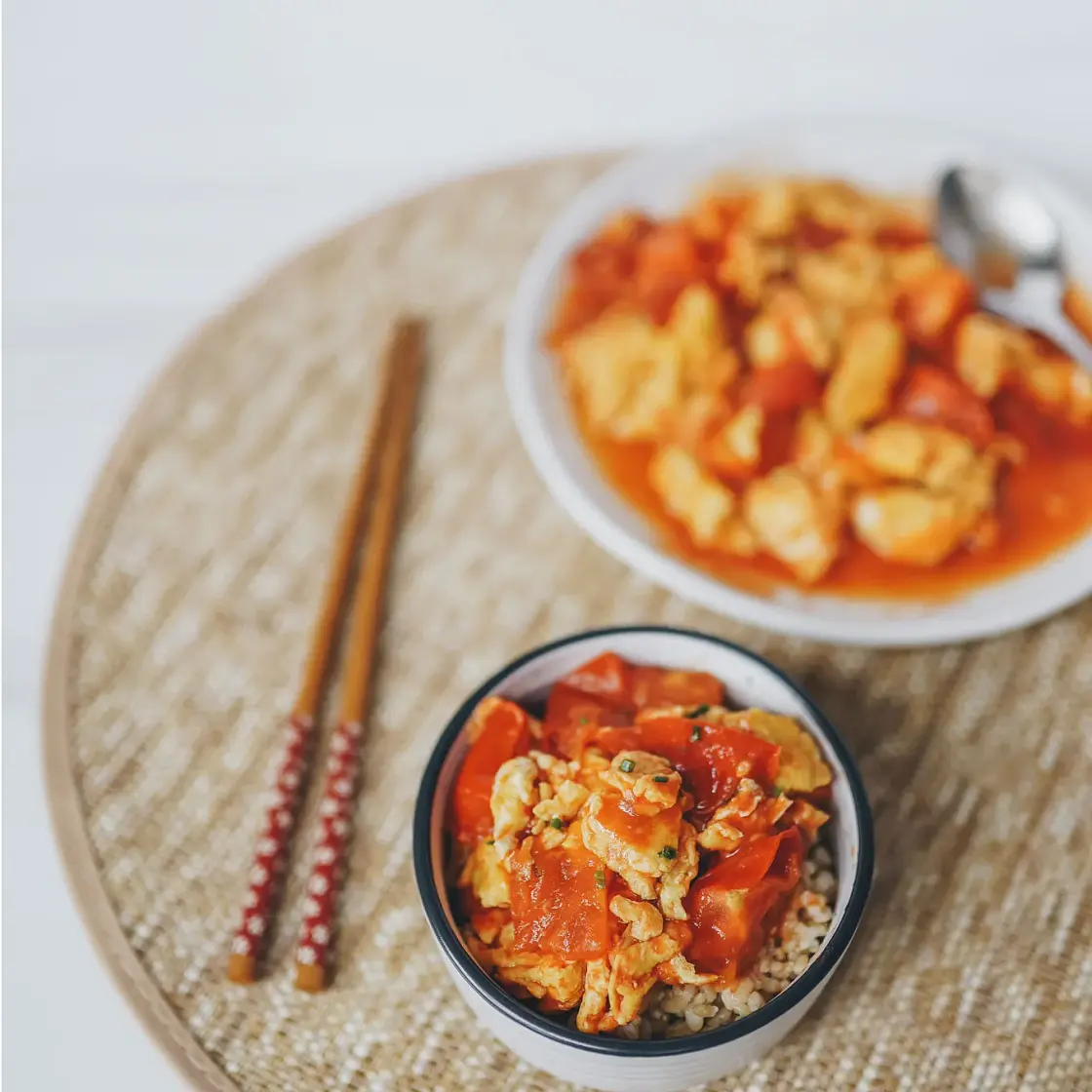 Chinese Tomato Egg Stir-Fry