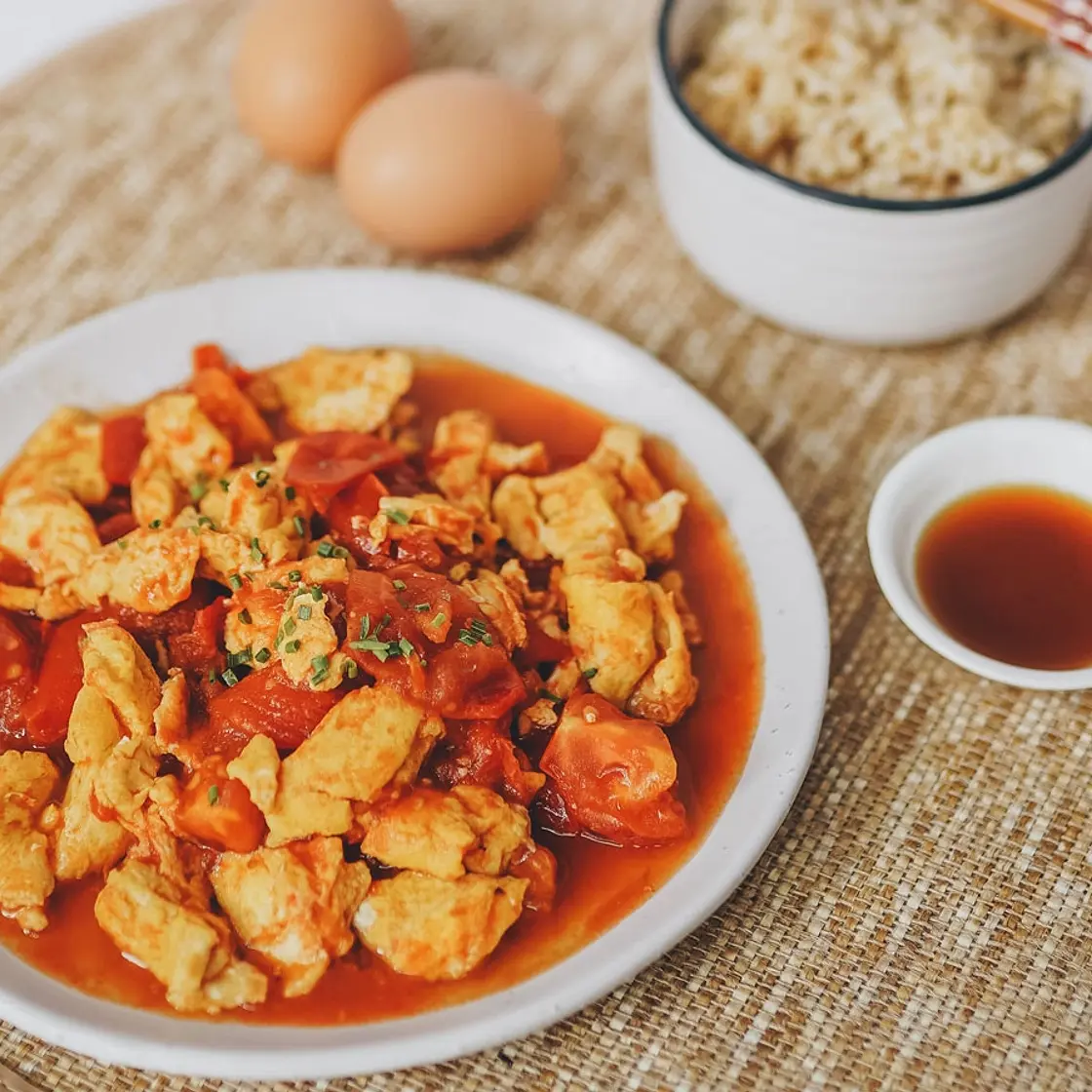 Chinese Tomato Egg Stir-Fry