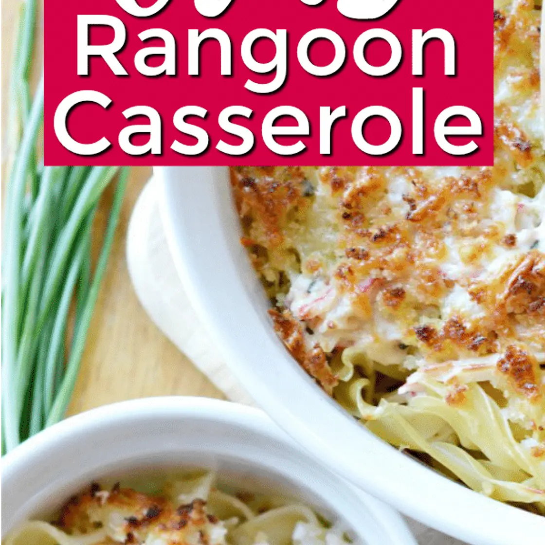 Easy Crab Rangoon Casserole