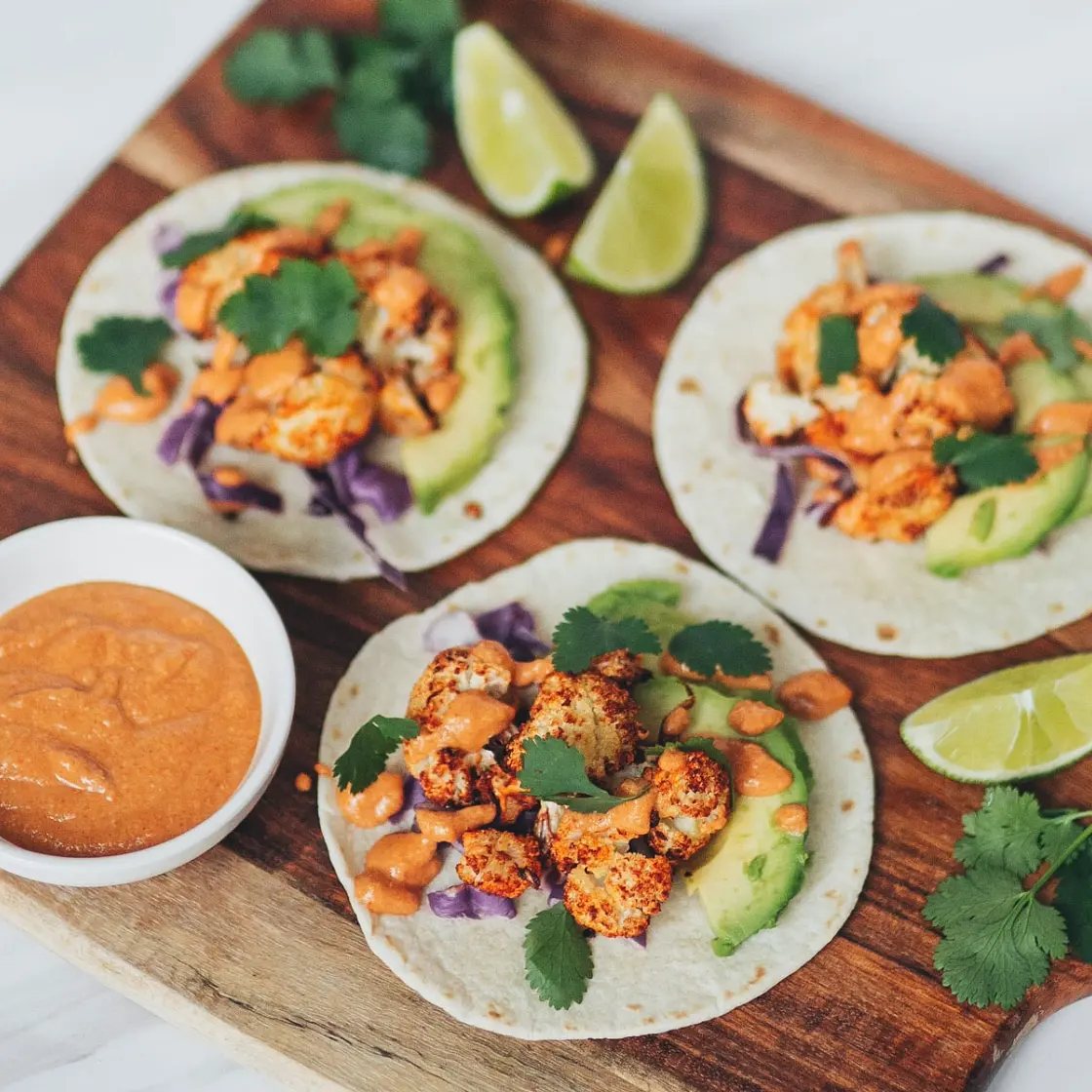 Chipotle Cauliflower Tacos
