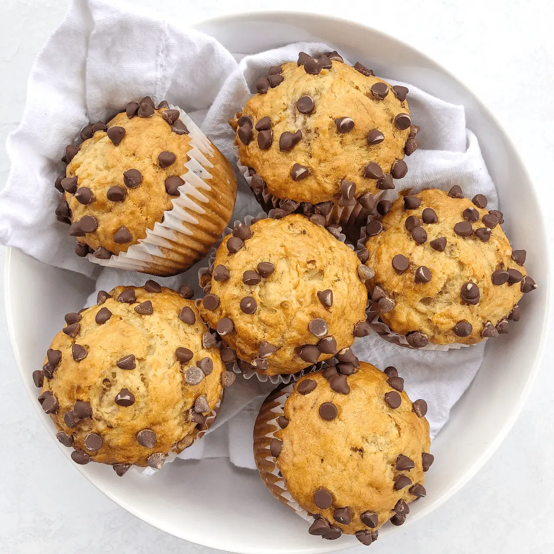 Easy Banana Chocolate Chip Muffins