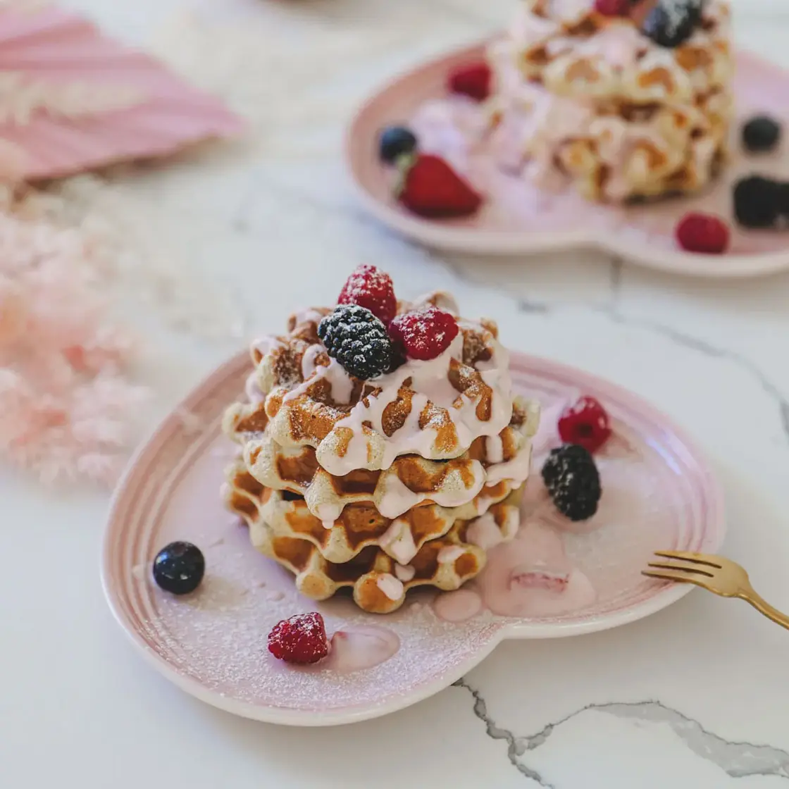 Healthy Fluffy Waffles - GF