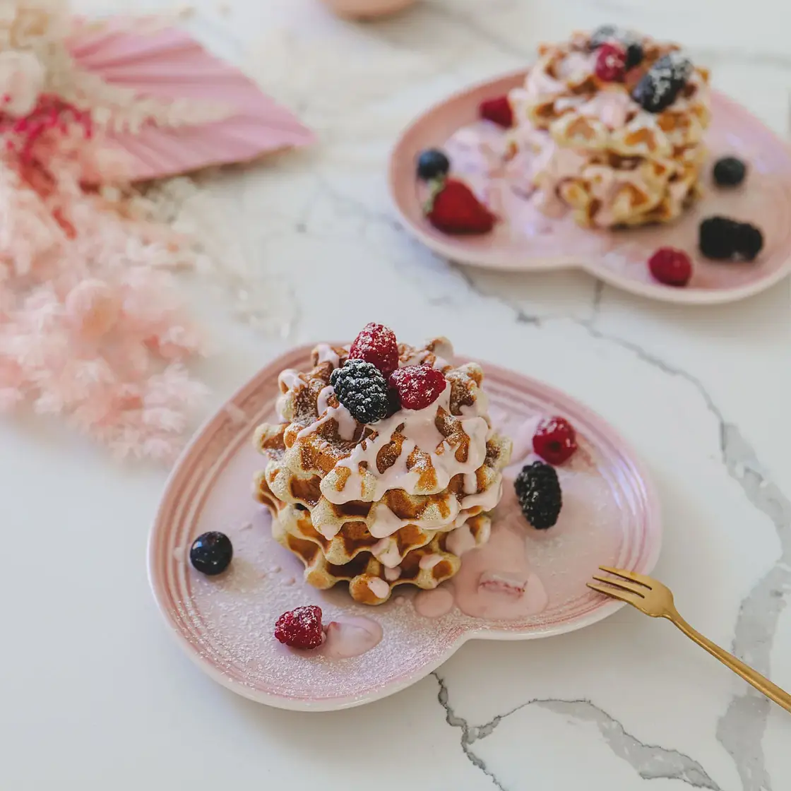 Healthy Fluffy Waffles - GF