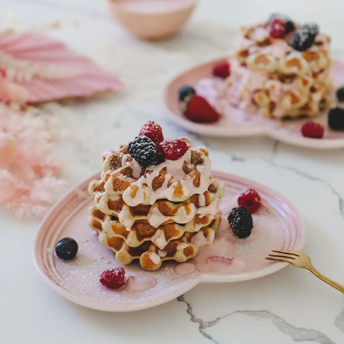 Healthy Fluffy Waffles - GF