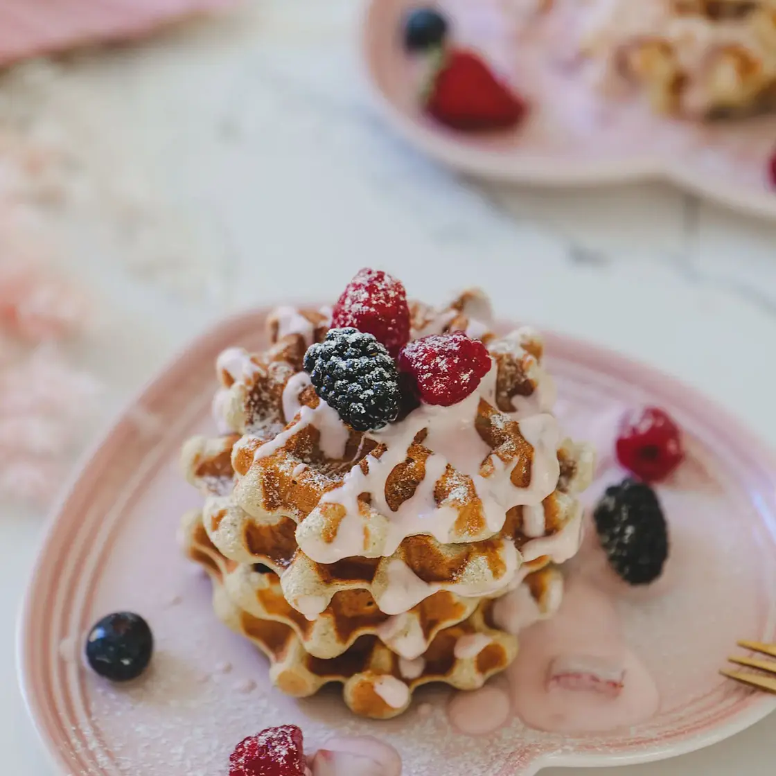 Healthy Fluffy Waffles - GF