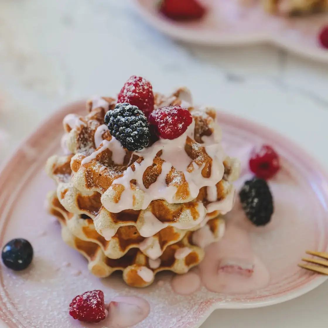 Healthy Fluffy Waffles - GF