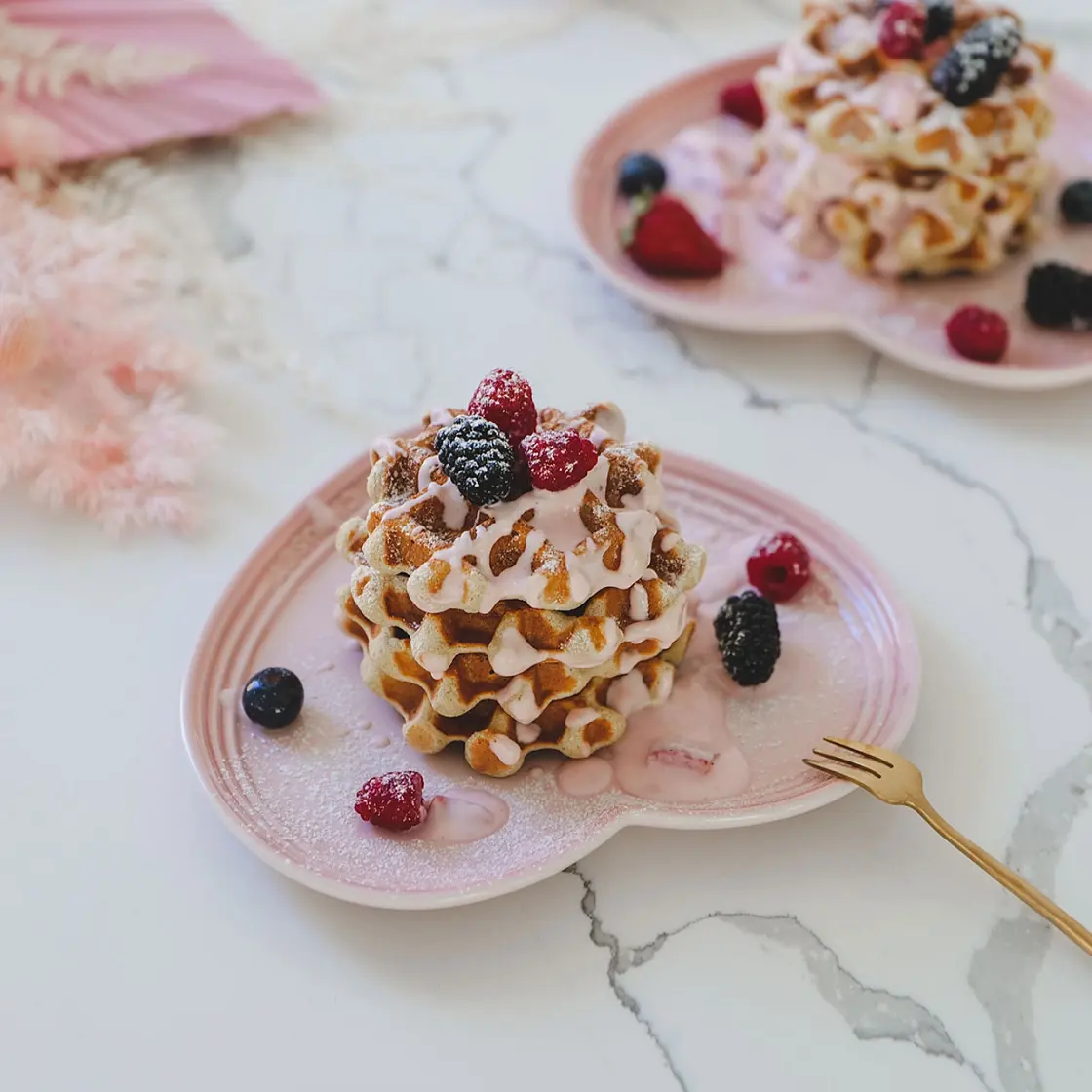 Healthy Fluffy Waffles - GF