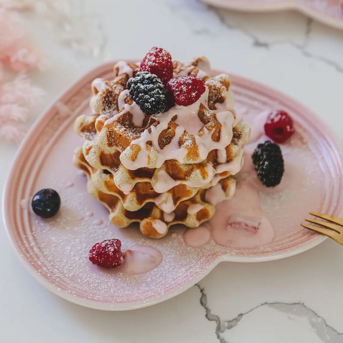 Healthy Fluffy Waffles - GF