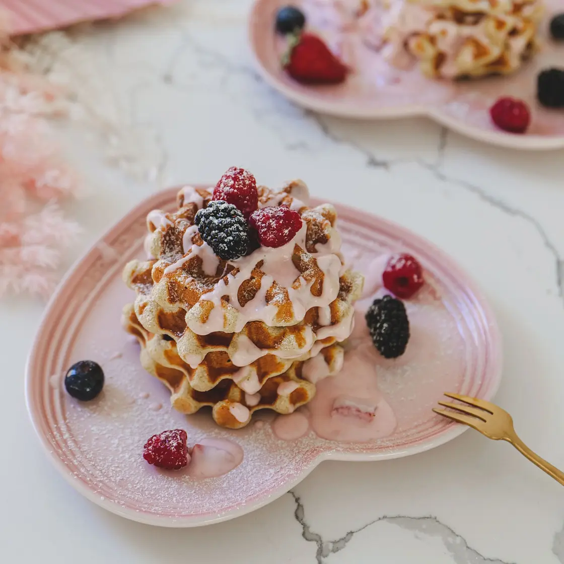 Healthy Fluffy Waffles - GF