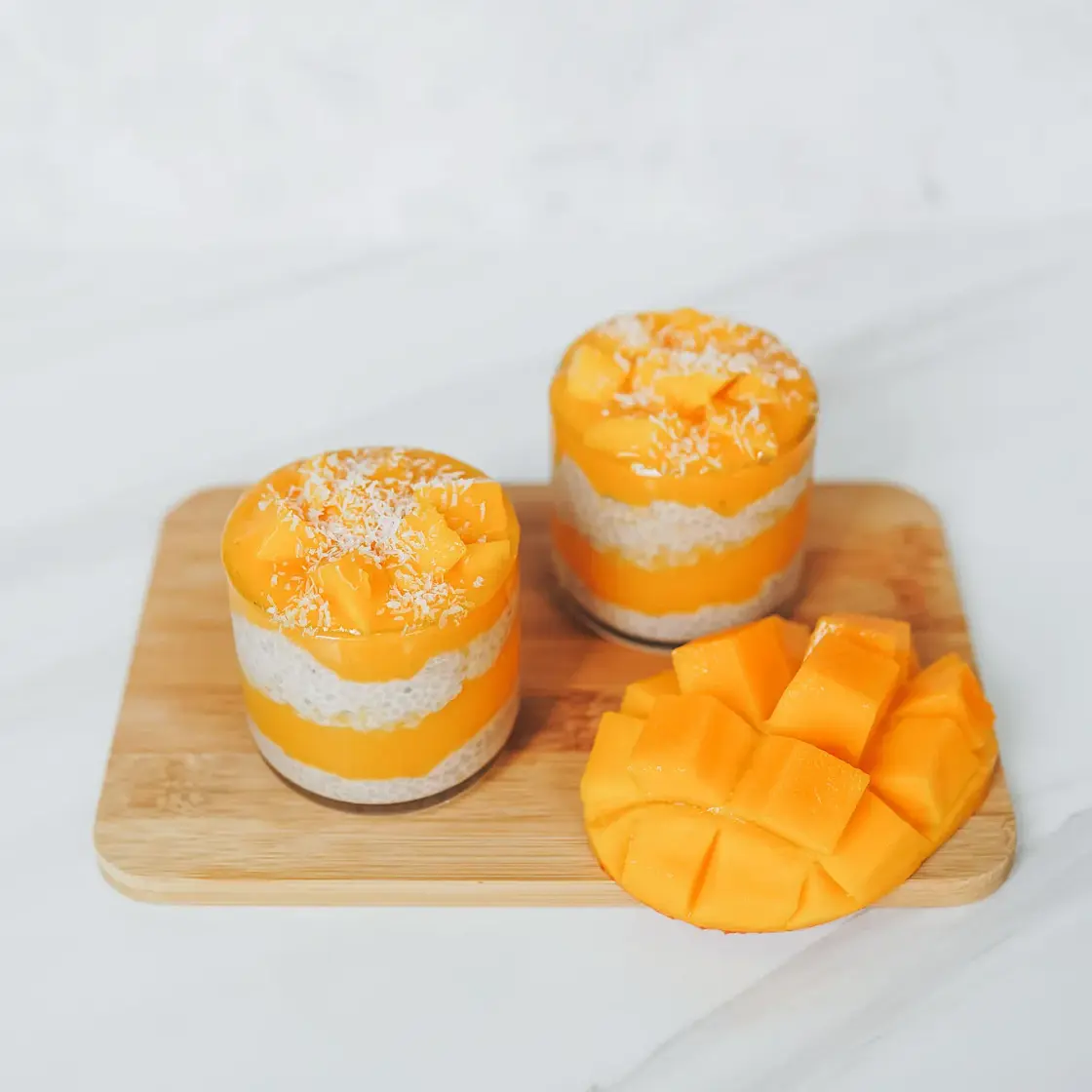 3-Ingredient Mango Chia Pudding