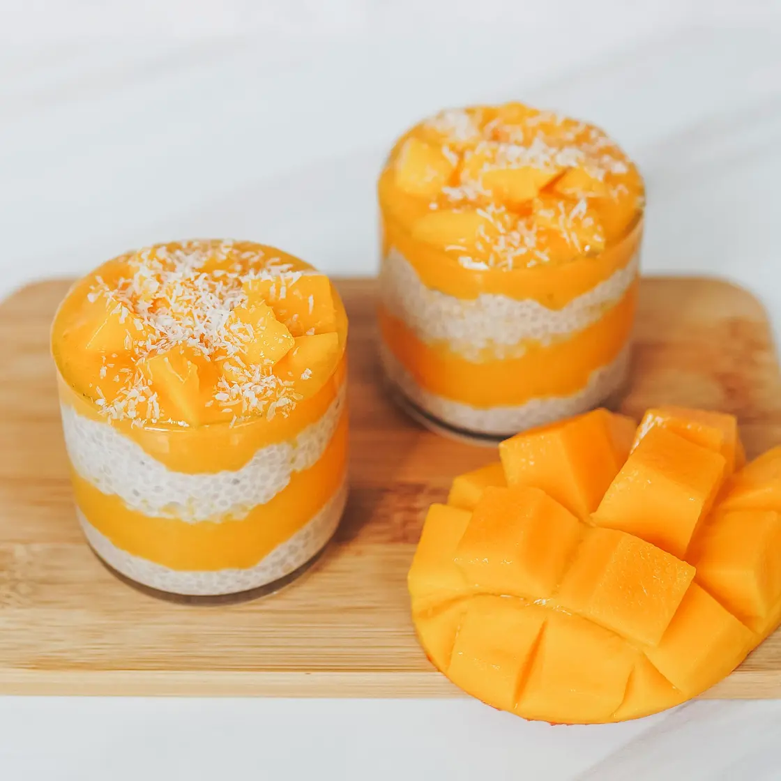 3-Ingredient Mango Chia Pudding
