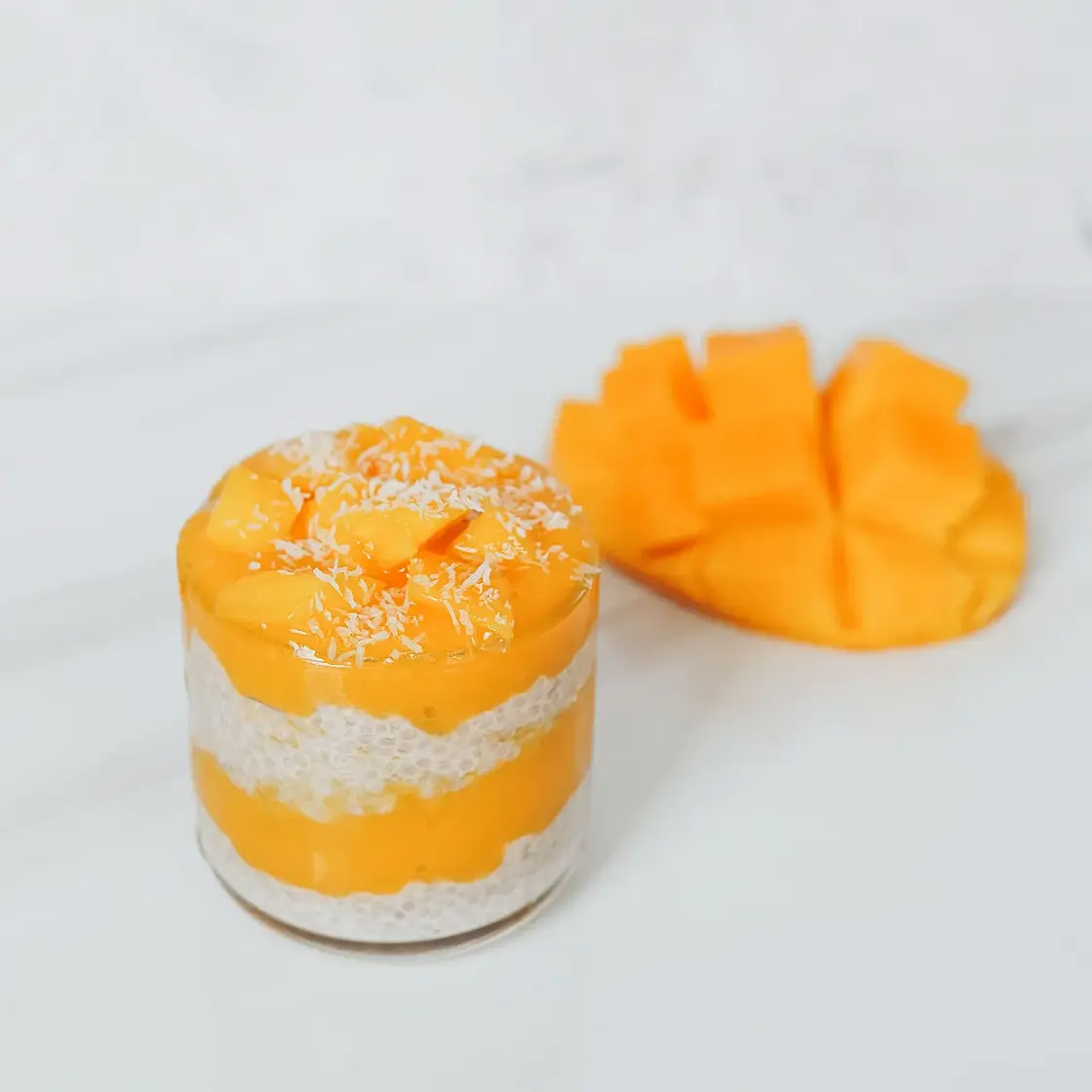 3-Ingredient Mango Chia Pudding