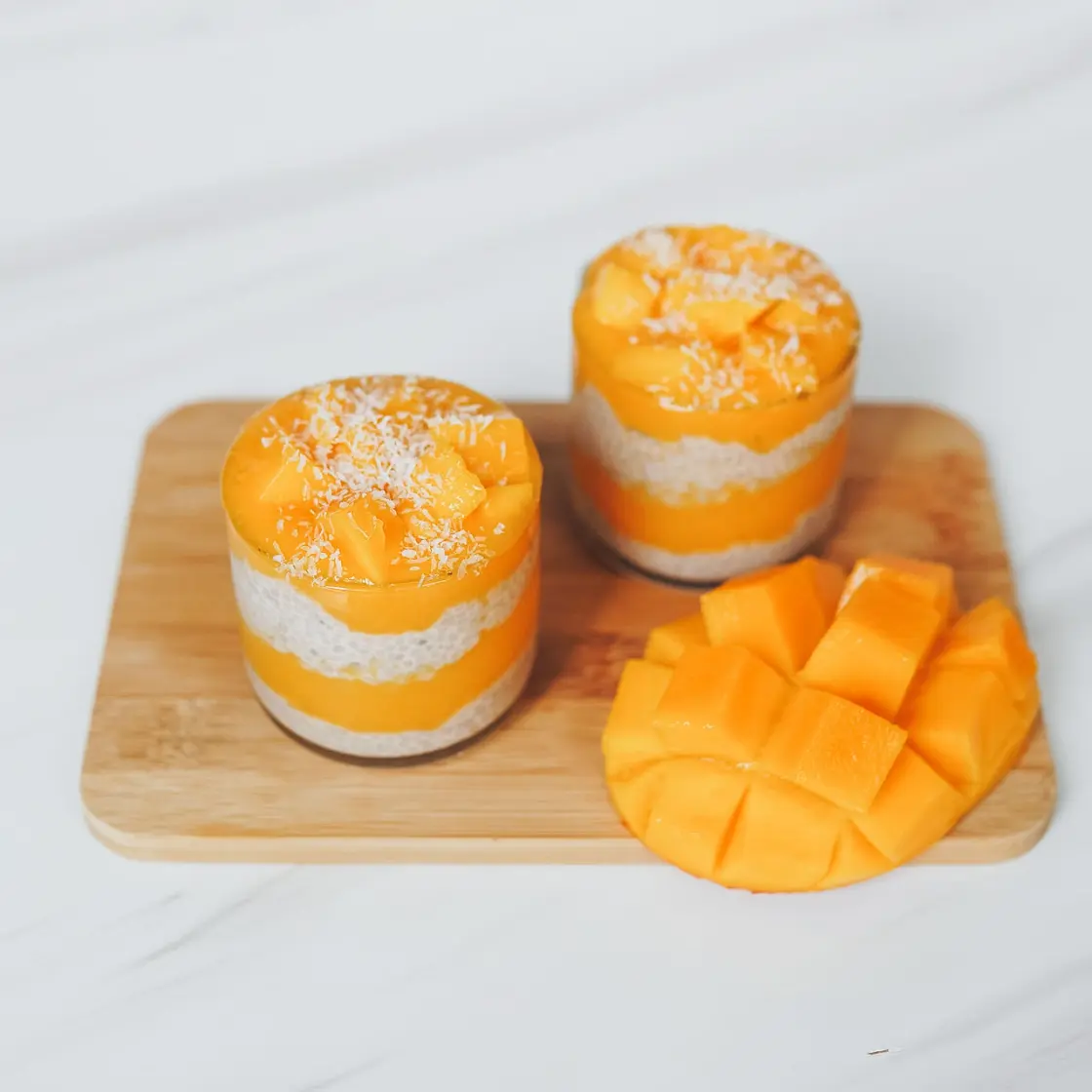3-Ingredient Mango Chia Pudding