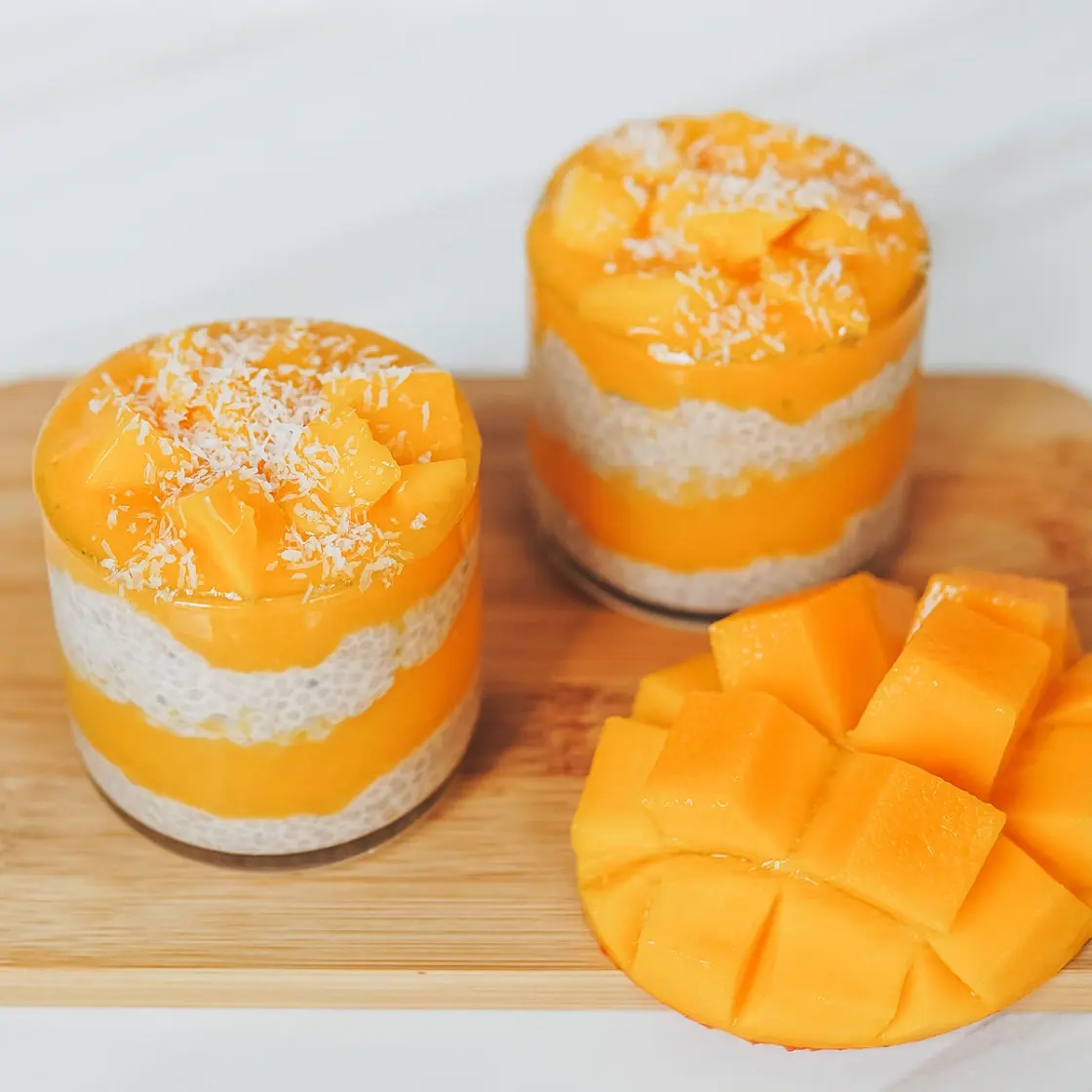3-Ingredient Mango Chia Pudding