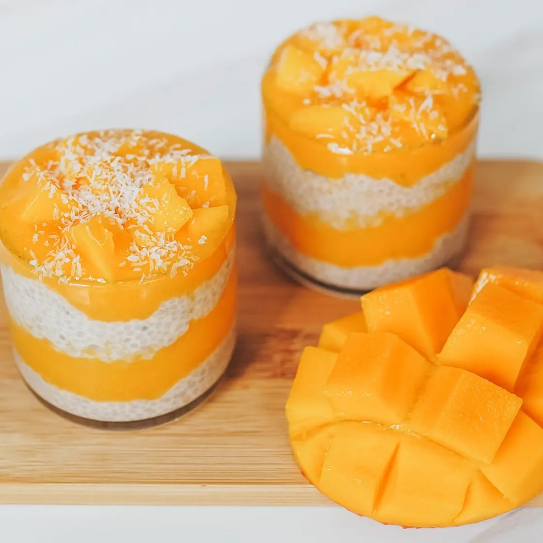3-Ingredient Mango Chia Pudding