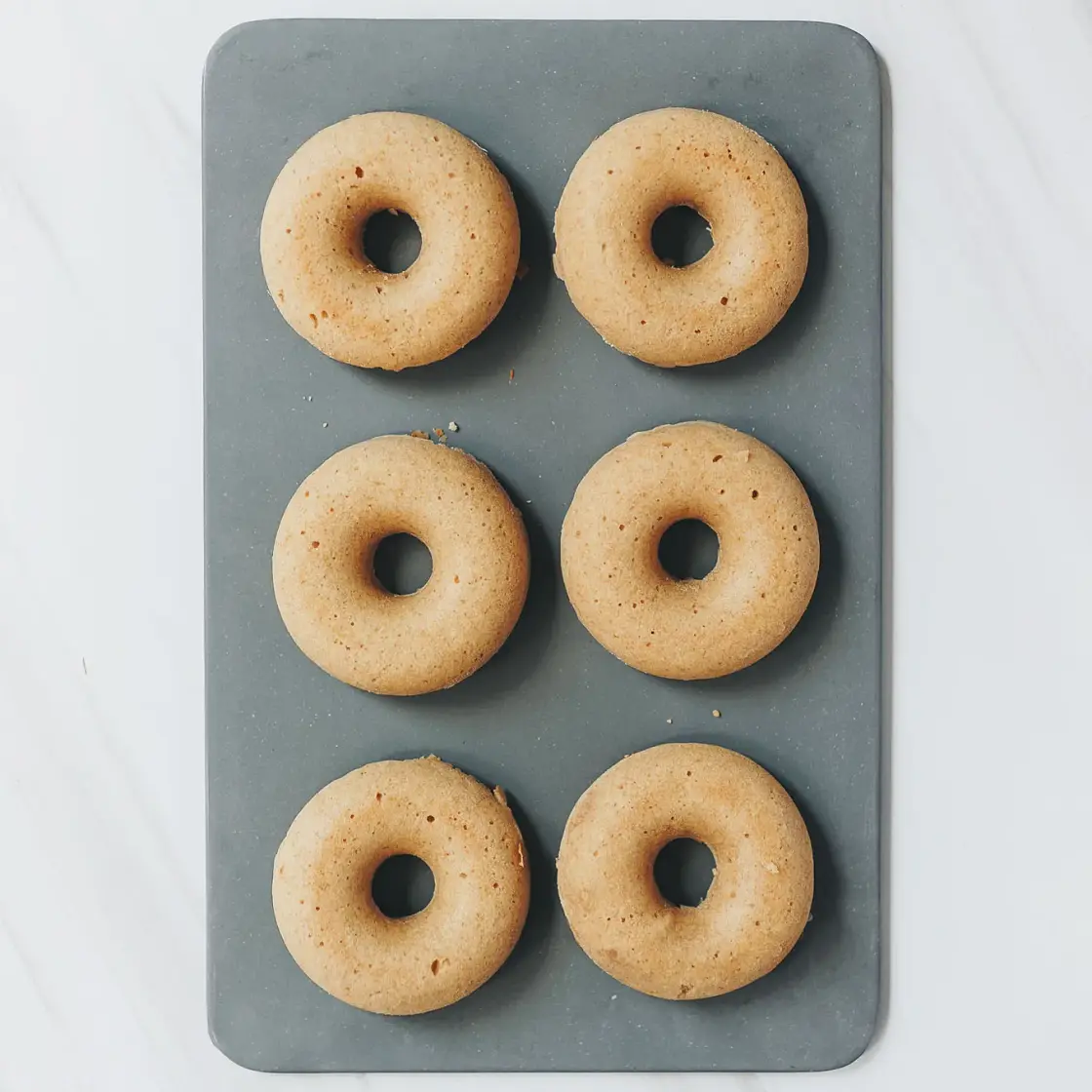 Baked Oat Donuts with Matcha Glaze