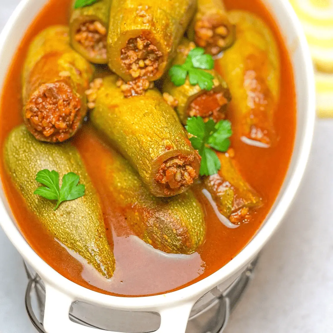 Meat and Rice Stuffed Squash