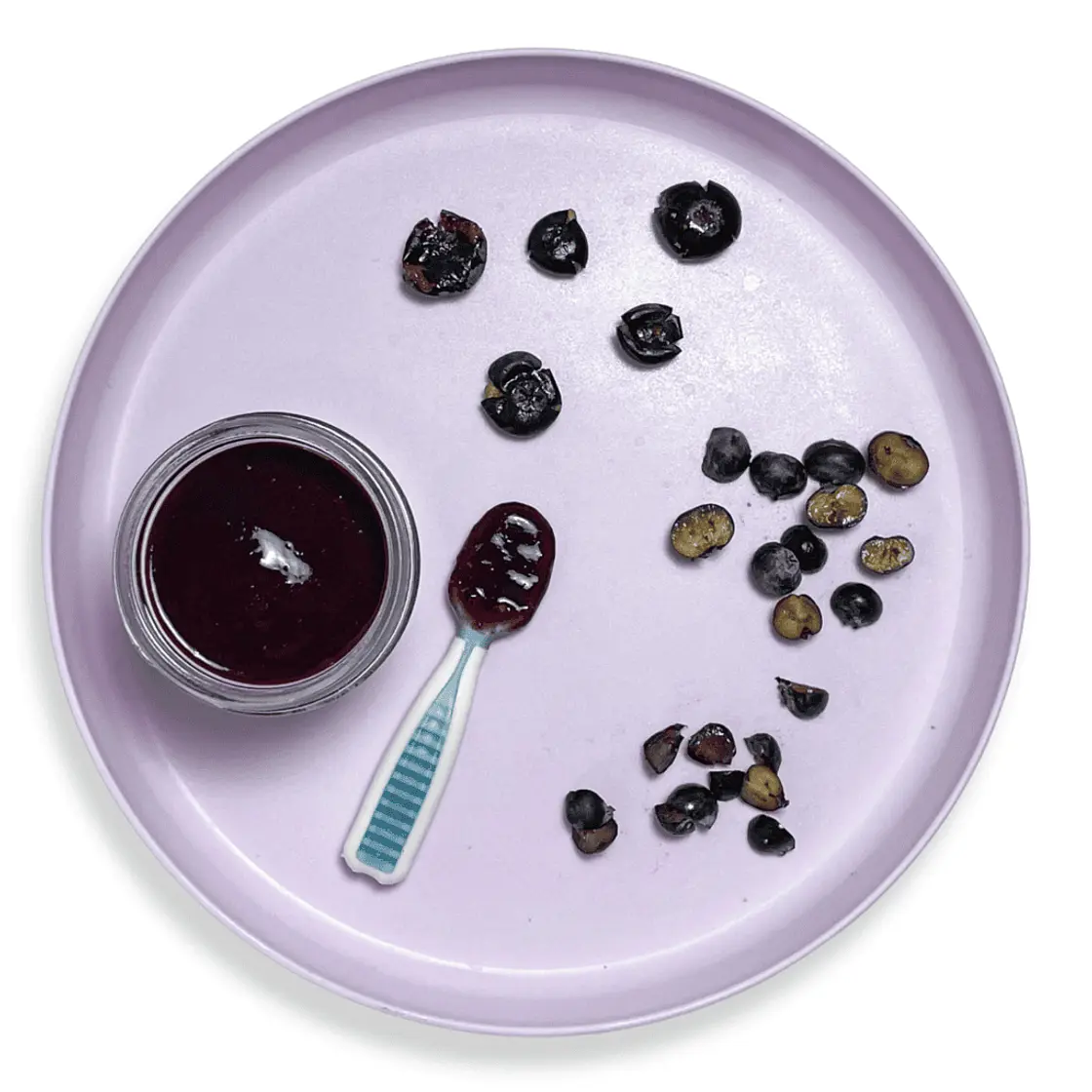 Spoon-Worthy Blueberry Baby Food (puree & blw) | Baby FoodE