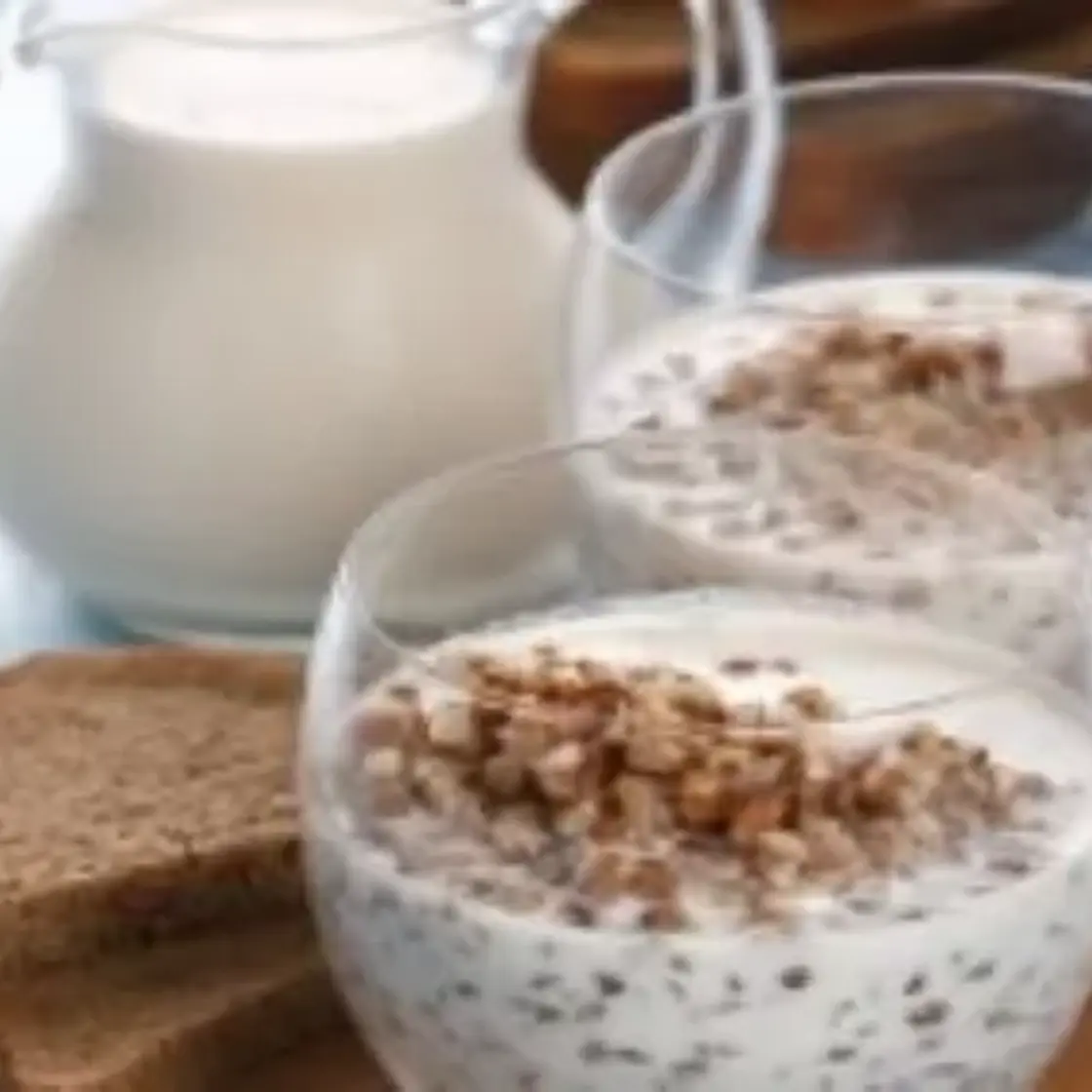 Verrine de muesli au fromage blanc