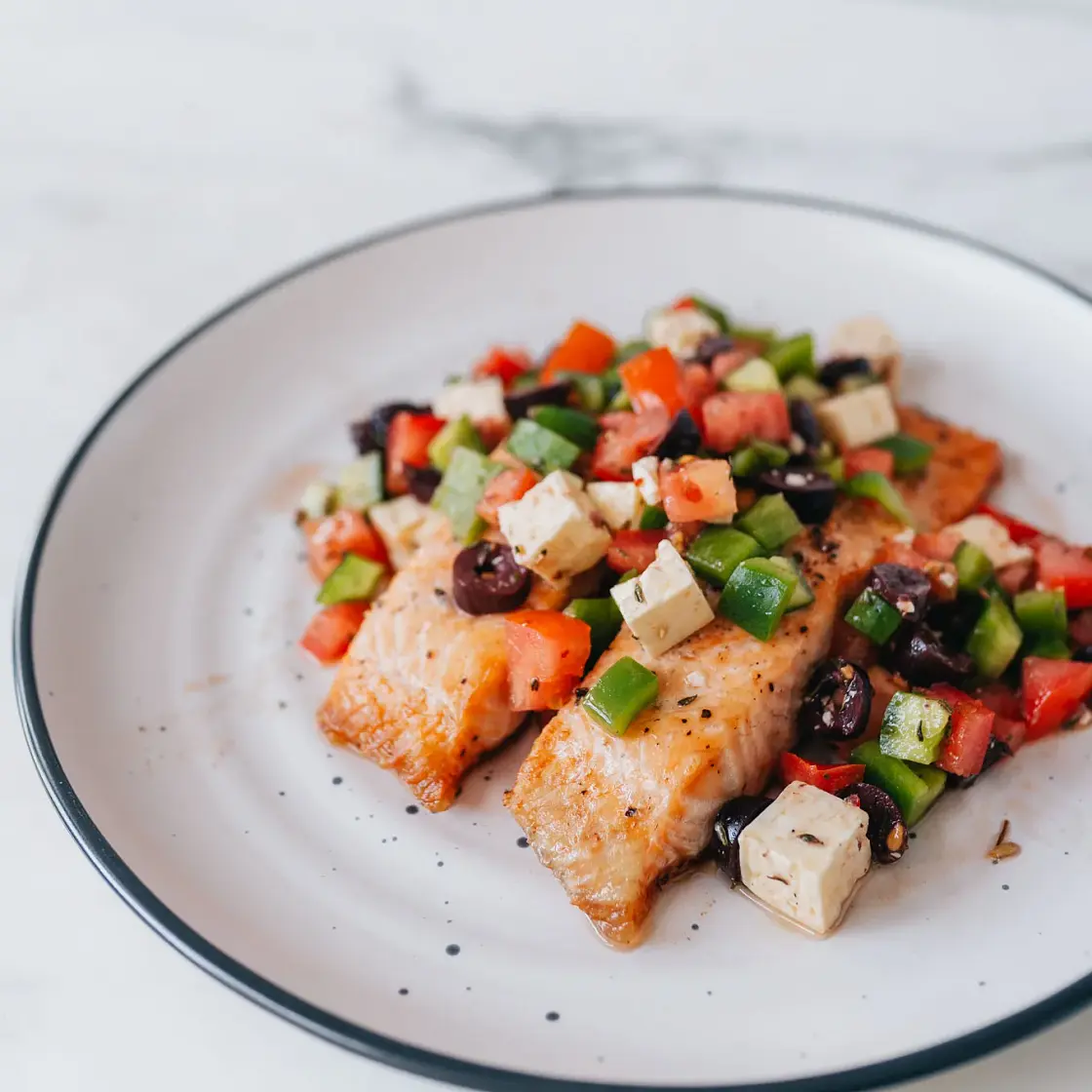 Greek Baked Salmon