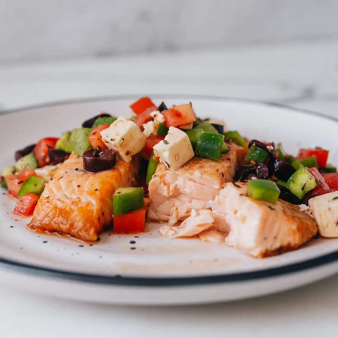Greek Baked Salmon