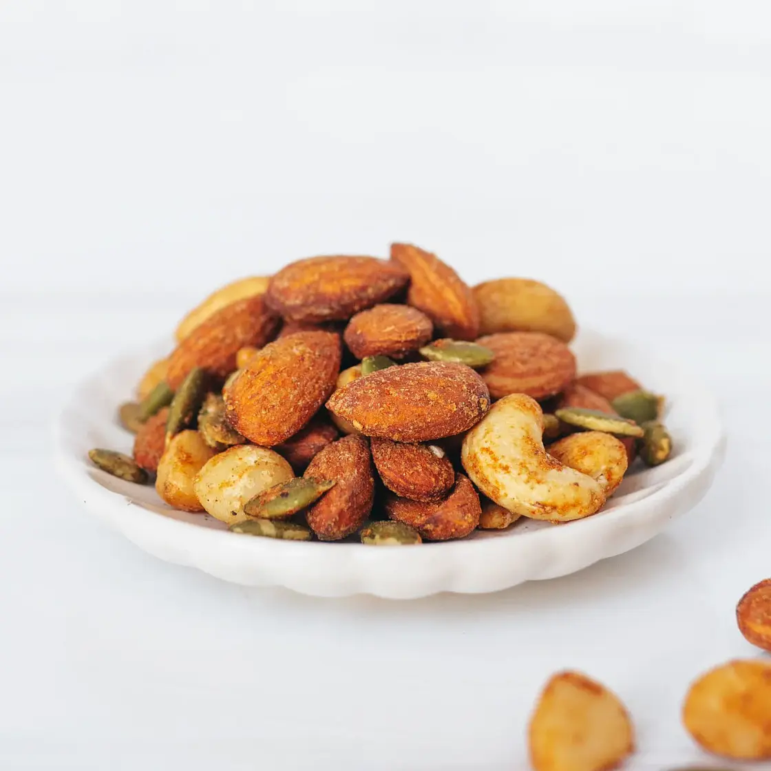 Oil-Free Chipotle Spiced Nuts