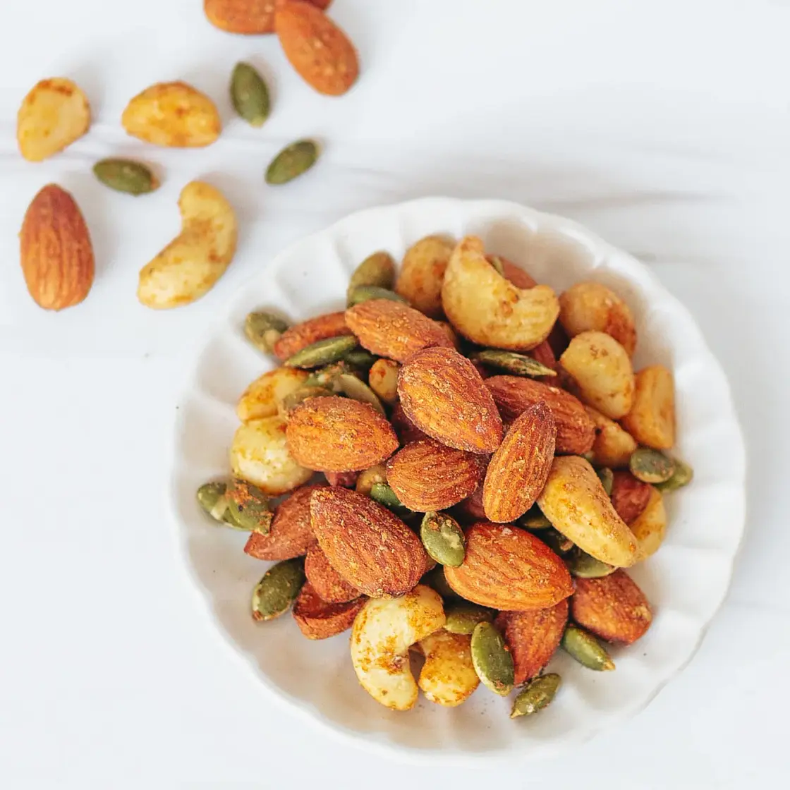 Oil-Free Chipotle Spiced Nuts