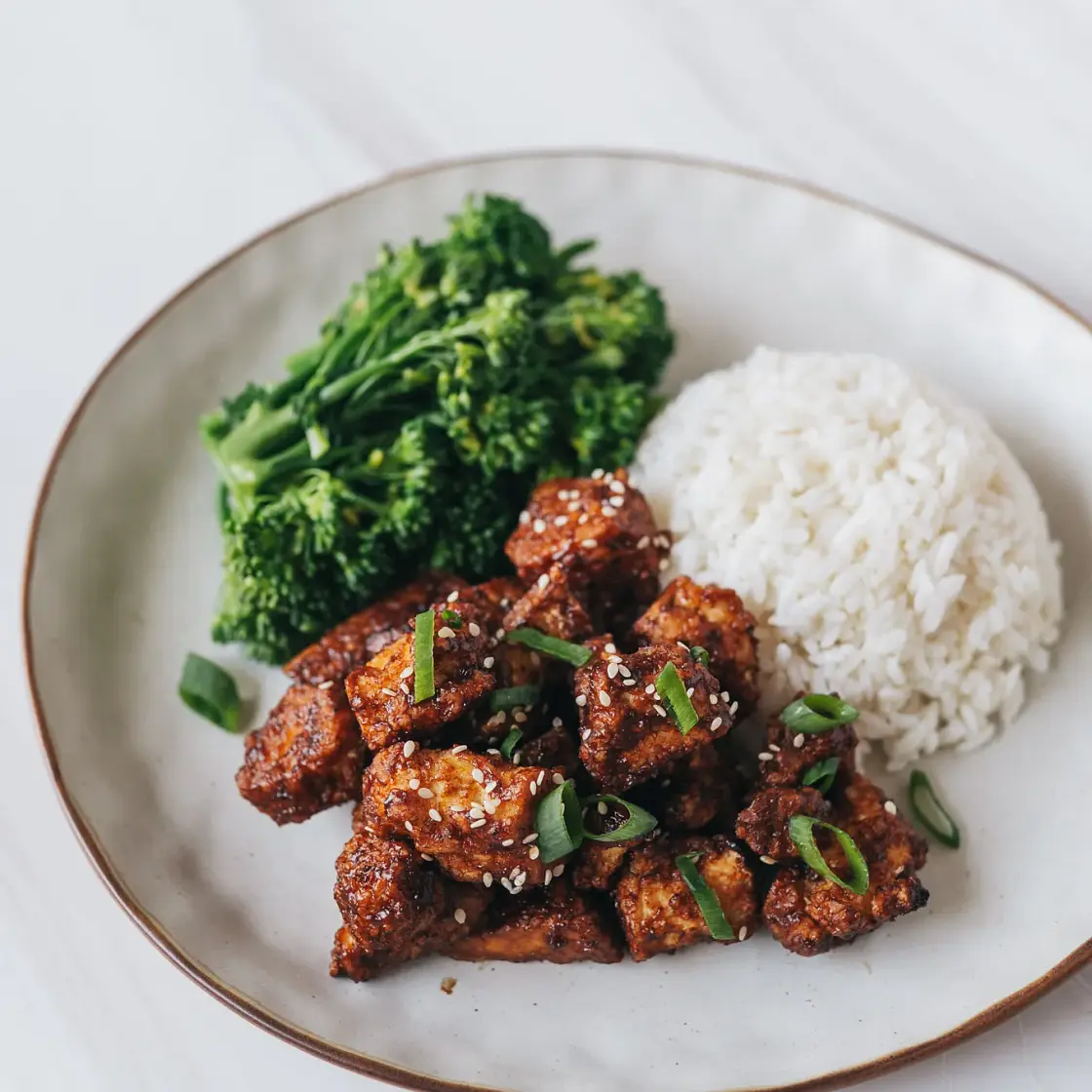 Sticky Garlic Tofu
