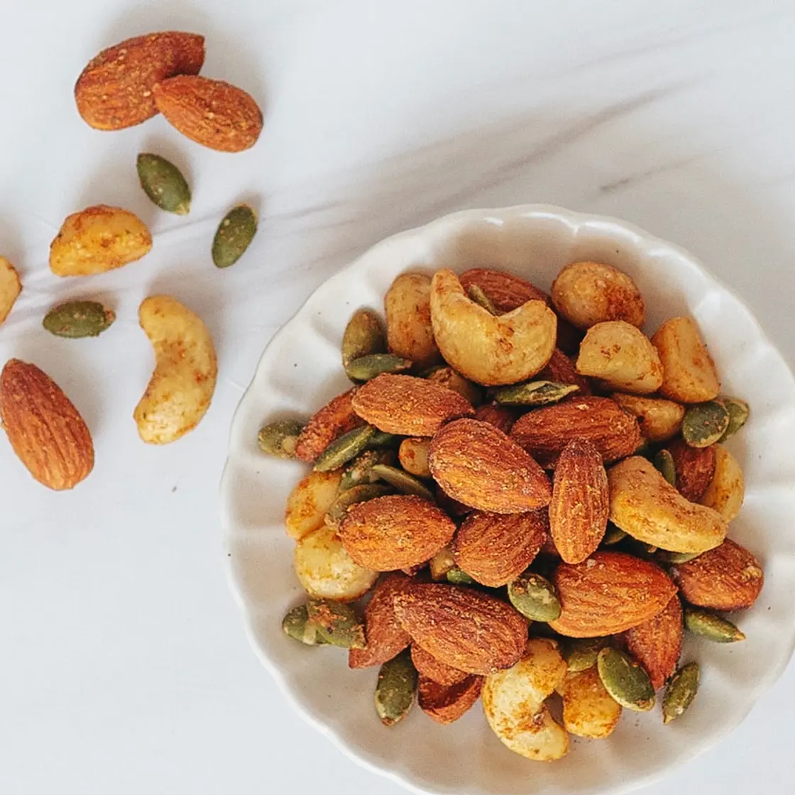 Oil-Free Chipotle Spiced Nuts
