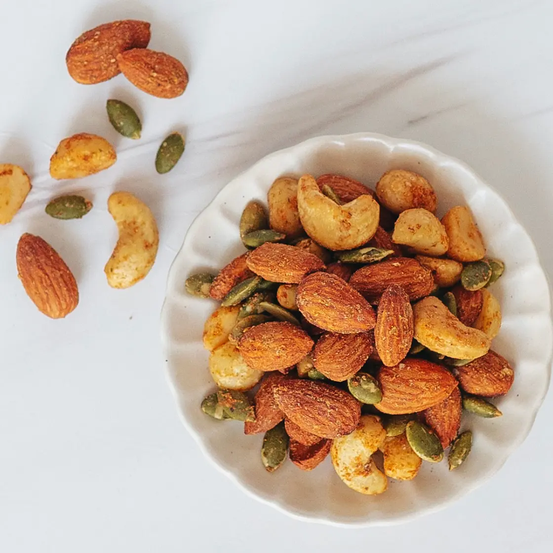 Oil-Free Chipotle Spiced Nuts