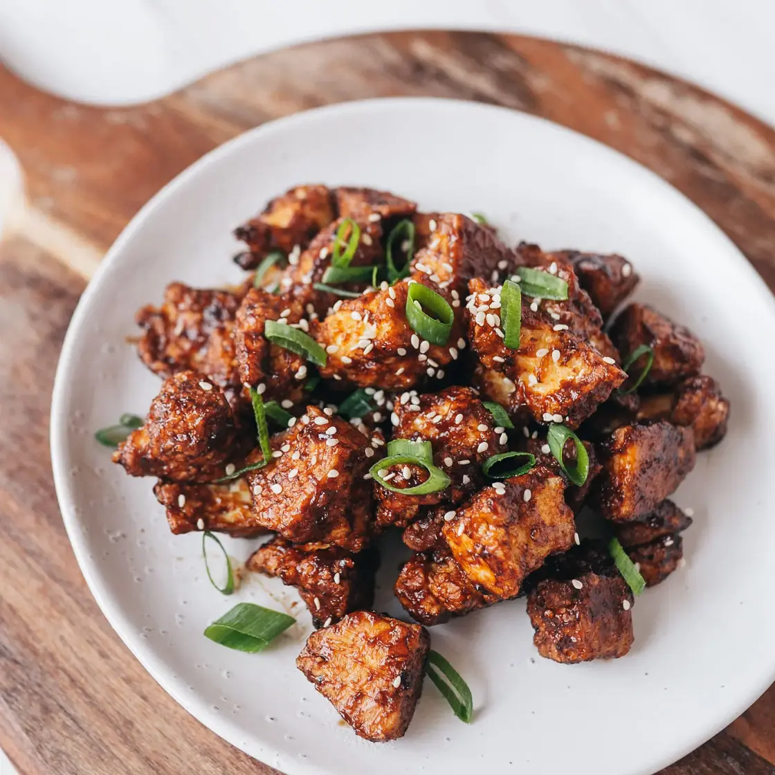 Sticky Garlic Tofu