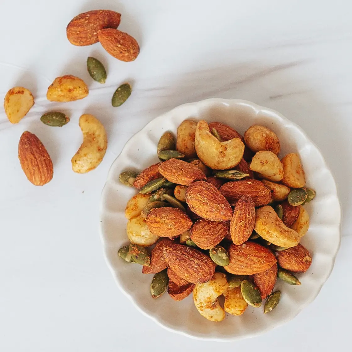 Oil-Free Chipotle Spiced Nuts