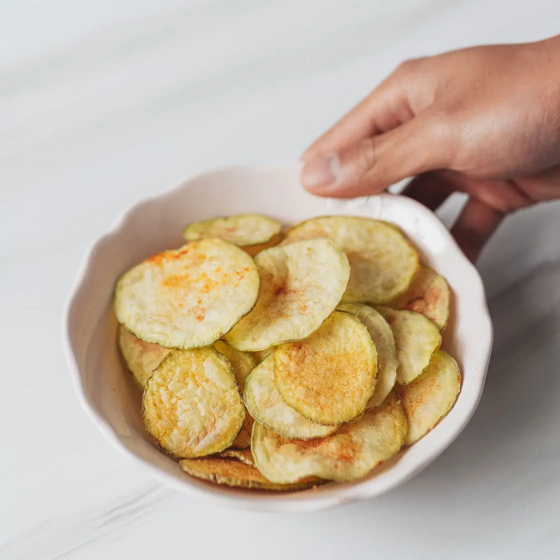 Low-Fat Microwave Potato Chips