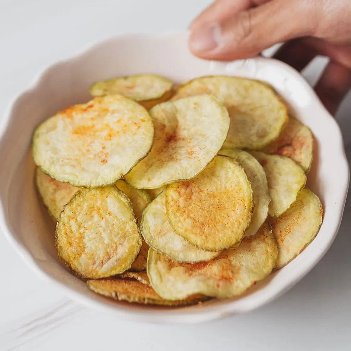 Low-Fat Microwave Potato Chips