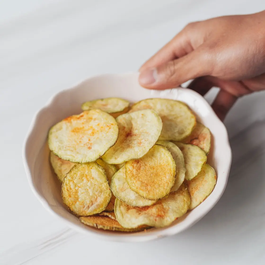 Low-Fat Microwave Potato Chips