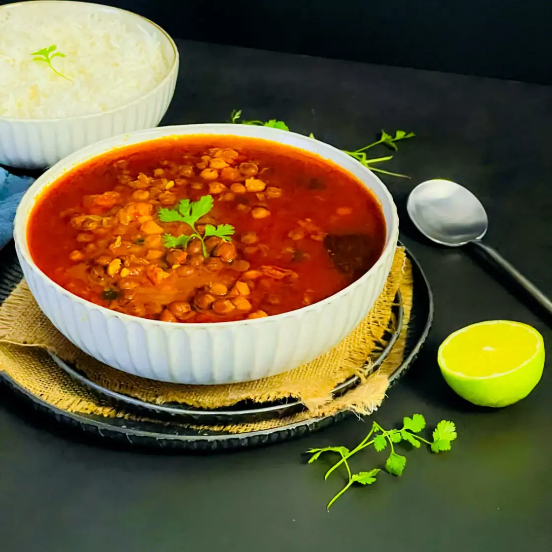 Kala Chana Curry (Black Chickpea Curry)