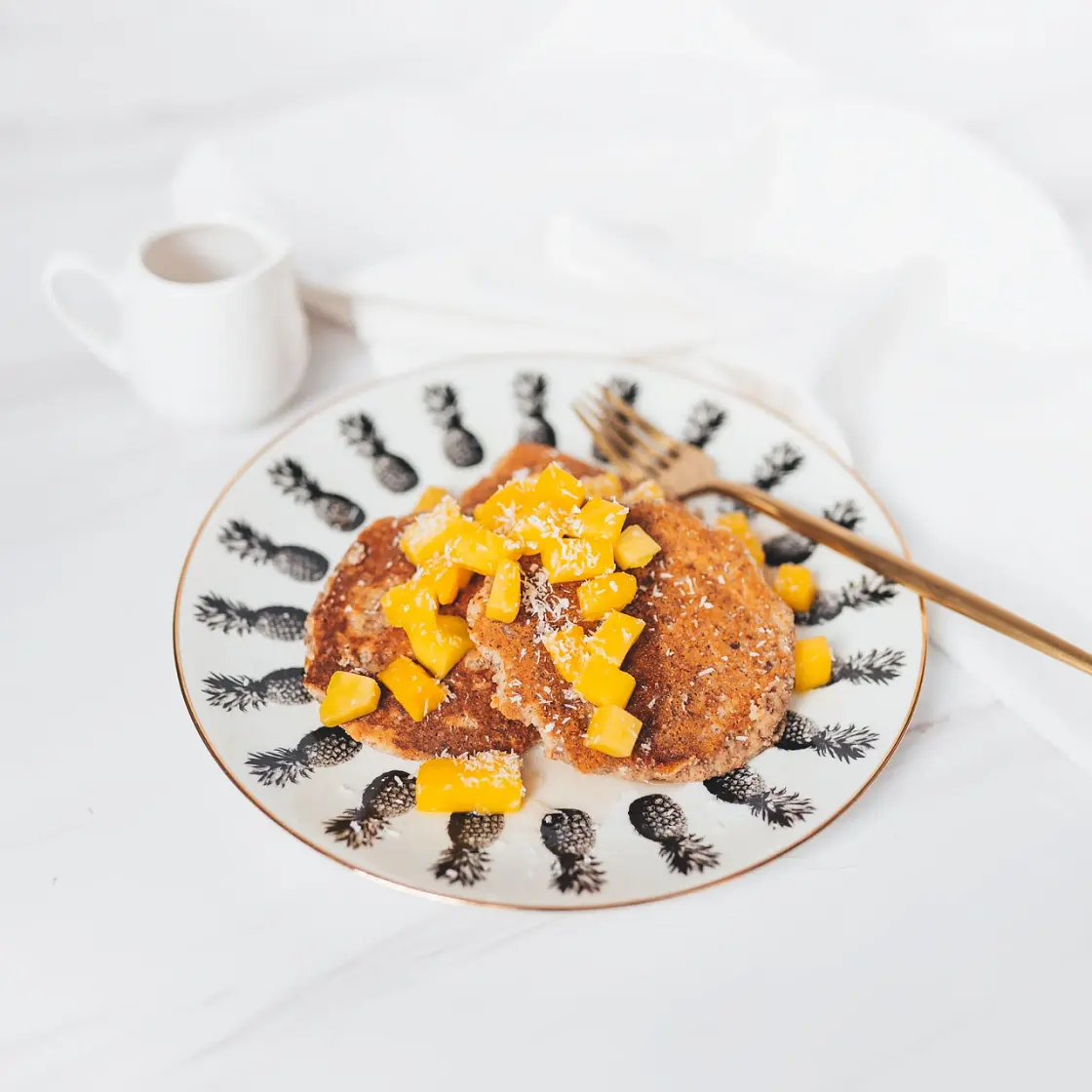 Tropical Mango Almond Pancakes