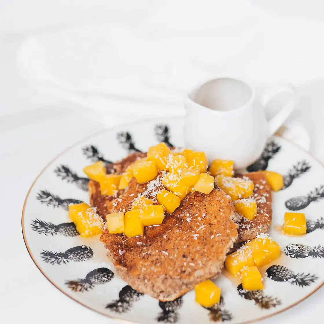 Tropical Mango Almond Pancakes