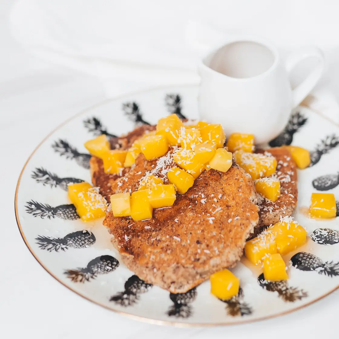 Tropical Mango Almond Pancakes