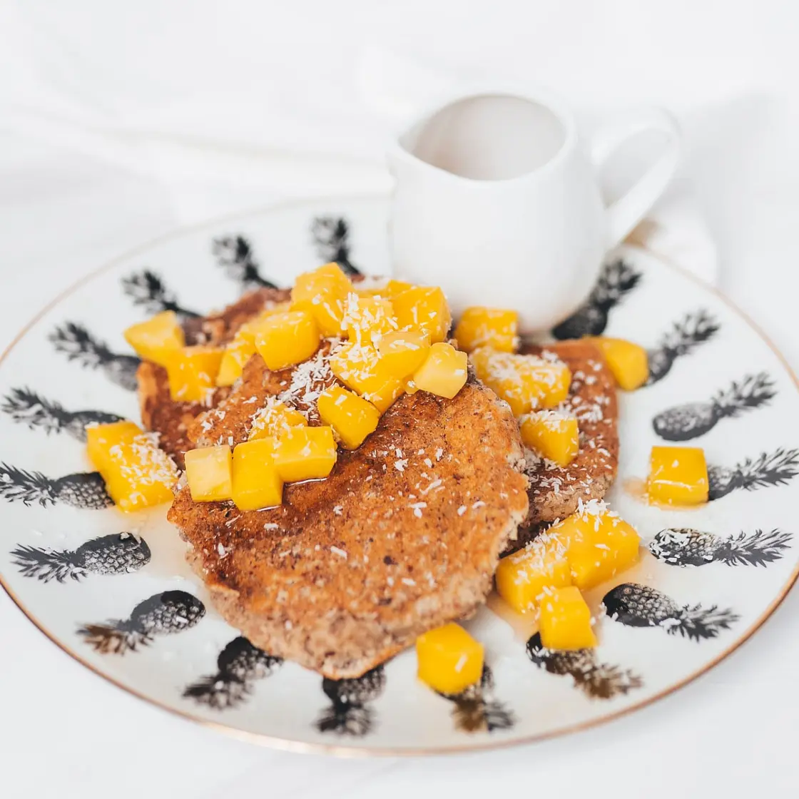 Tropical Mango Almond Pancakes